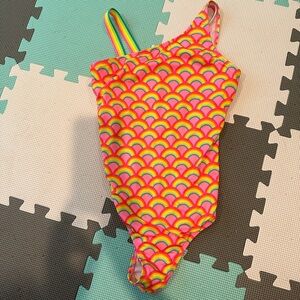 Rainbow one piece - size 12 - Lands End - great condition